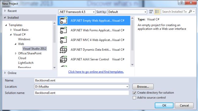 create Web Application